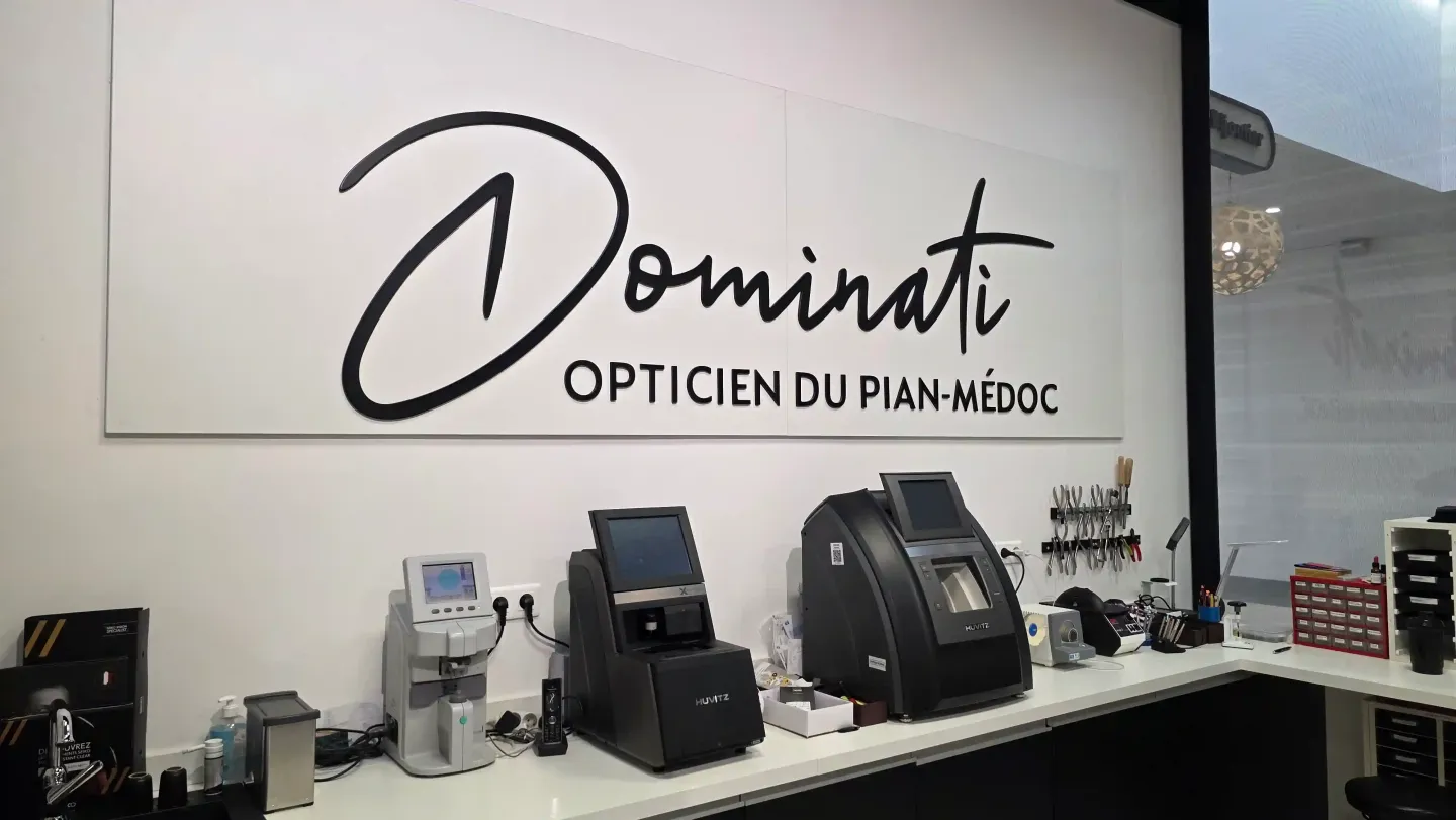 atelier dominati opticien, dernières technologie d'outils de montage des verres